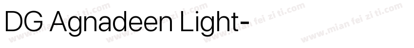 DG Agnadeen Light字体转换